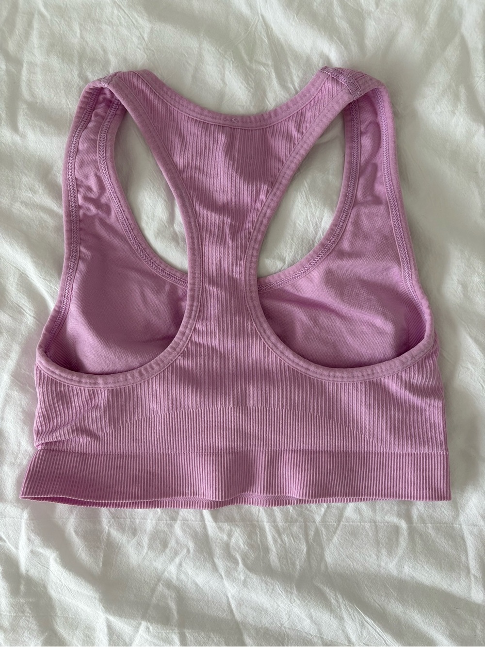 Women's Seamless Medium Support Racerback Sports Bra - Light Violet - Picture 4 of 4